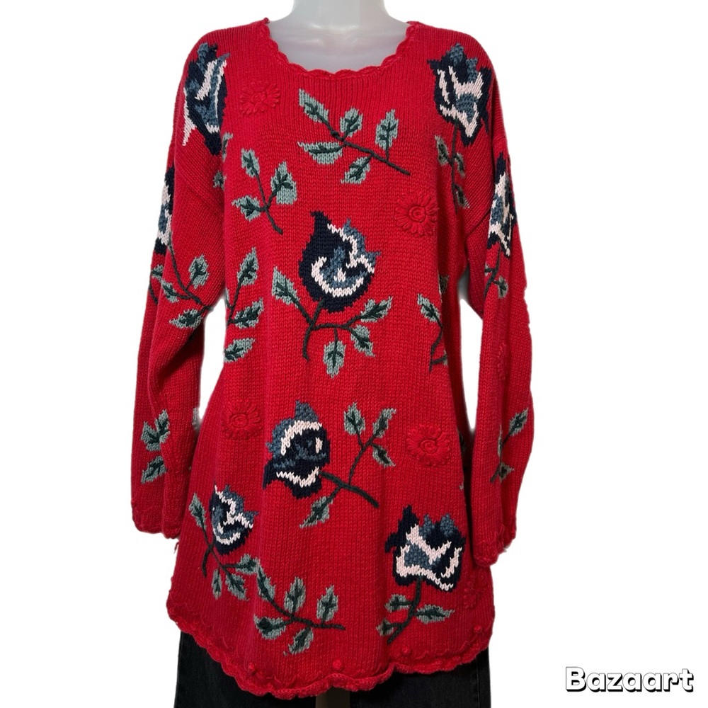 Vintage Hand Knit Chunky Oversized Sweater Tunic
